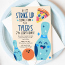 Search for bowling alley invitations Retro