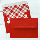 Search for red white gingham envelopes Picnic