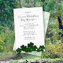Search for irish wedding invitations Shamrocks