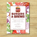 Search for bbq and brews invitations Watercolor