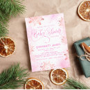 Search for pink snowflake baby shower invitations Trendy