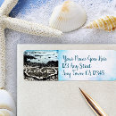 Search for beach hearts return address labels Tropical