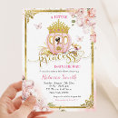 Search for gold princess baby shower invitations A little princess