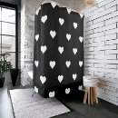 Search for black heart shower curtains Pattern