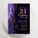 Search for purple bling invitations Watercolor