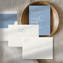 Search for dusty blue envelopes Simple minimalist