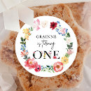 Search for turning one stickers Little wildflower