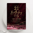 Search for burgundy 21st birthday invitations Glitter