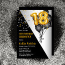 Search for elegant 18th birthday invitations 18 years