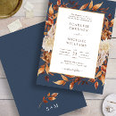 Search for copper and navy wedding invitations For her