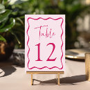 Search for retro wedding table cards Simple