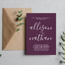 Search for plum wedding invitations Simple