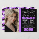Search for black purple graduation invitations Lavender