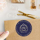 Search for real round stickers Real estate agent