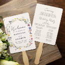 Search for wildflower wedding programs Watercolor floral