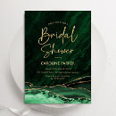 Search for green and gold bridal shower invitations Elegant