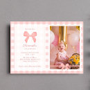 Search for photo frame girls birthday invitations Pink bow