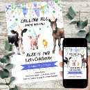 Search for chicken birthday invitations Party animals