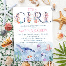Search for under the sea baby shower invitations Blue watercolor