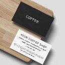 Search for at the cafe business cards Coffee