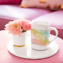 Search for girly watercolor mugs Rainbow