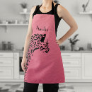 Search for black leopard print aprons Elegant