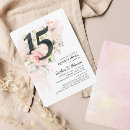 Search for pink quinceanera invitations Watercolor