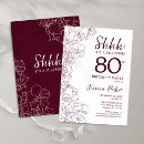 Search for burgundy invitations Elegant