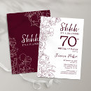 Search for maroon and white invitations Floral