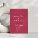 Search for magenta wedding invitations Minimalist