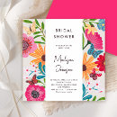 Search for bright bridal shower invitations Cute wild flowers
