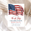 Search for 4th of july invitations Red white and blue