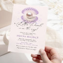 Search for purple pearls invitations Watercolor