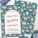 Search for sushi birthday invitations Japanese food