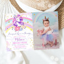 Search for pastel unicorn invitations Purple