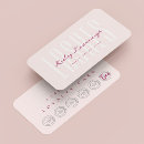 Search for stamp business cards Pink