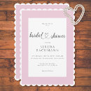 Search for pink white bridal shower invitations Heart