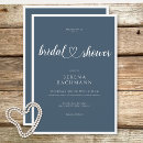 Search for teal blue shower bridal shower invitations Classic