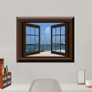 Search for beach scenes posters Faux window