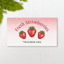 Search for strawberry business cards Produce