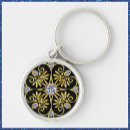 Search for gold diamond key rings Golden