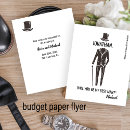 Search for cheap funny invitations Black and white