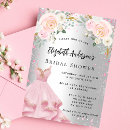 Search for glamour bridal shower invitations Silver