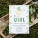 Search for dinosaur baby girl shower invitations It's a girl