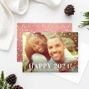 Search for rose gold new years cards Typography