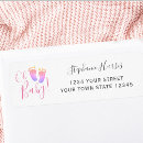 Search for pink baby shower return address labels Pastel