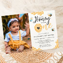 Search for bumble bee 1st birthday invitations Girls first birthday
