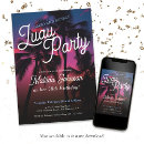 Search for beach 50th birthday invitations Modern