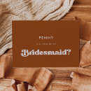 Search for retro bridesmaid cards Modern