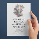 Search for womans funeral invitations Elegant